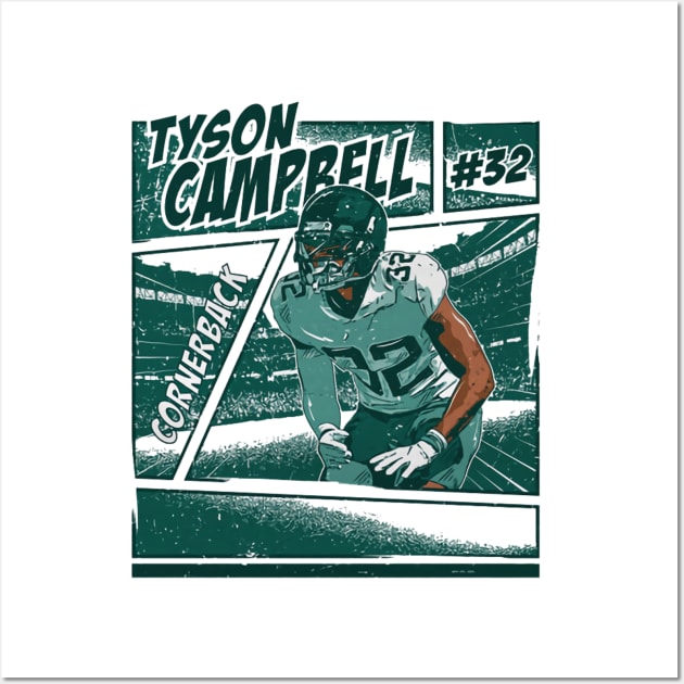 Tyson Campbell Jacksonvilles Comic Wall Art by MASTER_SHAOLIN